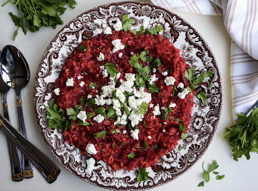 Beetroot and Feta Risotto