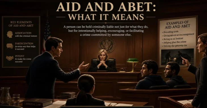 What Does Aid and Abet Mean Under U.S. Law?